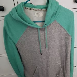 Volcom Mint and Grey Hoodie